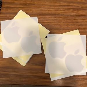 Apple logo stickers 2 packs of 50